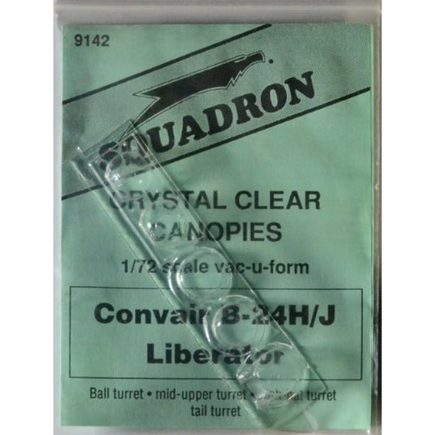 Squadron B-24H/J Clear Aircraft Canopy for Minicraft Academy Kits SQ9142